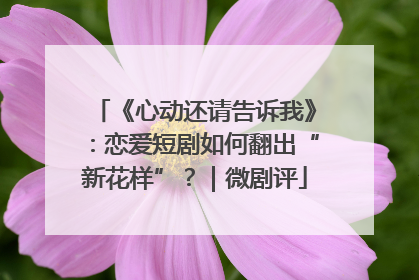《心动还请告诉我》：恋爱短剧如何翻出“新花样”？｜微剧评