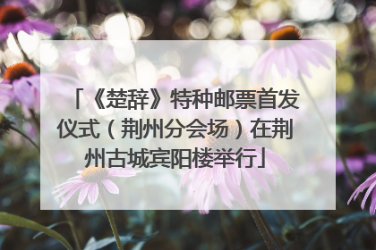 《楚辞》特种邮票首发仪式（荆州分会场）在荆州古城宾阳楼举行