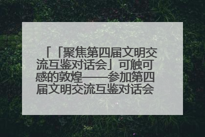 「聚焦第四届文明交流互鉴对话会」可触可感的敦煌——参加第四届文明交流互鉴对话会的外宾参观上元市集