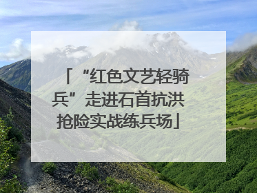 “红色文艺轻骑兵”走进石首抗洪抢险实战练兵场