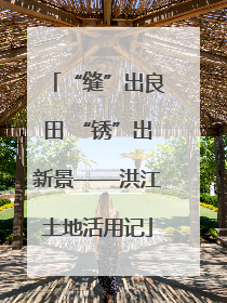 “缝”出良田 “锈”出新景——洪江土地活用记