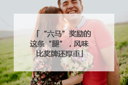 “六马”奖励的这条“腿”，风味比奖牌还厚重