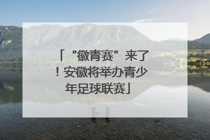 “徽青赛”来了！安徽将举办青少年足球联赛