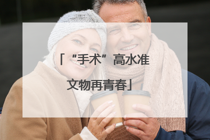 “手术”高水准 文物再青春