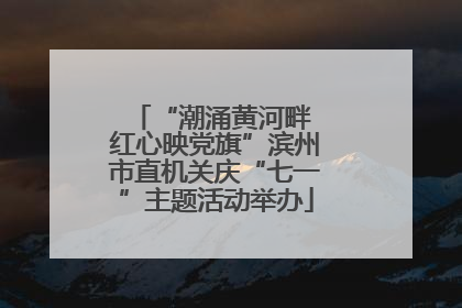 “潮涌黄河畔 红心映党旗”滨州市直机关庆“七一”主题活动举办