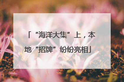 “海洋大集”上，本地“招牌”纷纷亮相