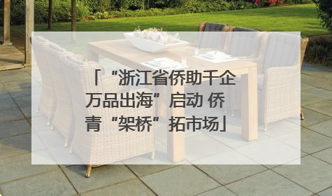 “浙江省侨助千企万品出海”启动 侨青“架桥”拓市场