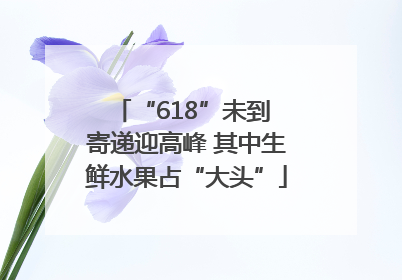“618”未到 寄递迎高峰 其中生鲜水果占“大头”
