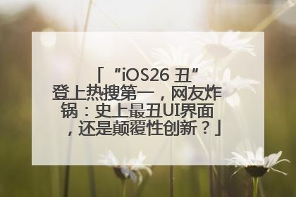 “iOS26 丑”登上热搜第一，网友炸锅：史上最丑UI界面，还是颠覆性创新？