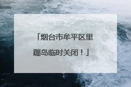 烟台市牟平区里蹦岛临时关闭！