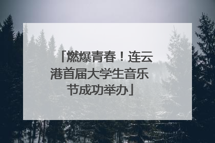 燃爆青春！连云港首届大学生音乐节成功举办