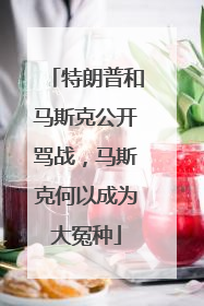 特朗普和马斯克公开骂战，马斯克何以成为大冤种