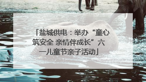 盐城供电：举办“童心筑安全 亲情伴成长”六一儿童节亲子活动