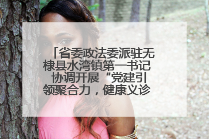 省委政法委派驻无棣县水湾镇第一书记 协调开展“党建引领聚合力，健康义诊惠乡亲”义诊活动