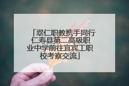 翠仁职教携手同行 仁寿县第二高级职业中学前往宜宾工职校考察交流