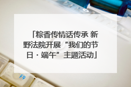 粽香传情话传承 新野法院开展“我们的节日・端午”主题活动