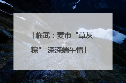 临武：麦市“草灰粽” 深深端午情