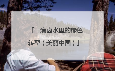 一滴卤水里的绿色转型（美丽中国）