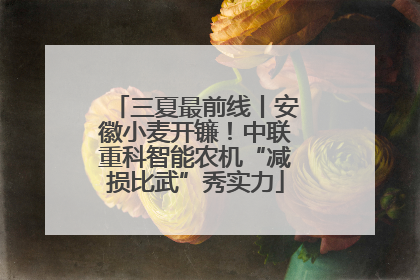 三夏最前线丨安徽小麦开镰！中联重科智能农机“减损比武”秀实力