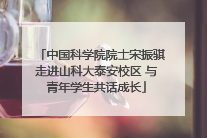 中国科学院院士宋振骐走进山科大泰安校区 与青年学生共话成长