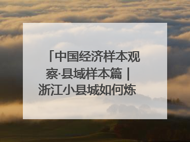 中国经济样本观察·县域样本篇｜浙江小县城如何炼成“国际范”？