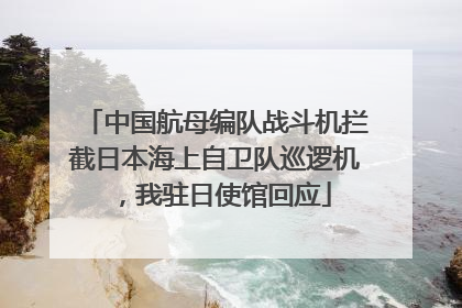 中国航母编队战斗机拦截日本海上自卫队巡逻机，我驻日使馆回应