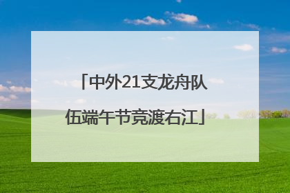 中外21支龙舟队伍端午节竞渡右江