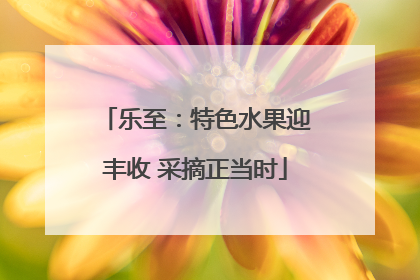 乐至：特色水果迎丰收 采摘正当时