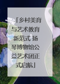 乡村美育与艺术教育新范式 扬琴博物馆公益艺术团正式启航