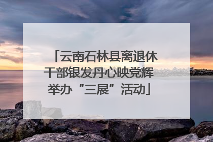 云南石林县离退休干部银发丹心映党辉举办“三展”活动