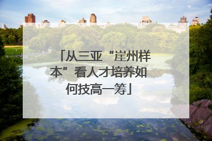 从三亚“崖州样本”看人才培养如何技高一筹