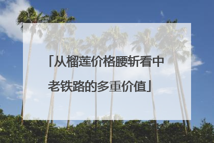 从榴莲价格腰斩看中老铁路的多重价值