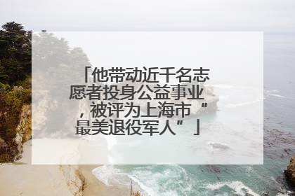 他带动近千名志愿者投身公益事业，被评为上海市“最美退役军人”