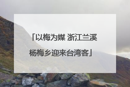 以梅为媒 浙江兰溪杨梅乡迎来台湾客