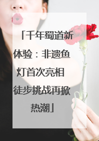 千年蜀道新体验：非遗鱼灯首次亮相 徒步挑战再掀热潮