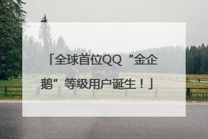 全球首位QQ“金企鹅”等级用户诞生！