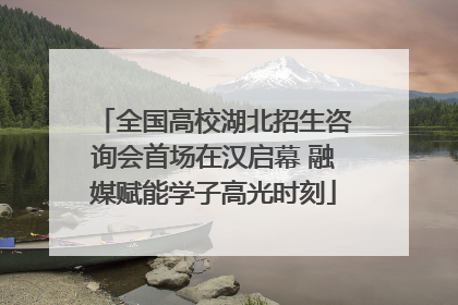 全国高校湖北招生咨询会首场在汉启幕 融媒赋能学子高光时刻