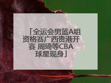 全运会男篮A组资格赛广西贵港开赛 周琦等CBA球星现身