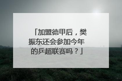 加盟德甲后，樊振东还会参加今年的乒超联赛吗？