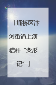 埇桥区汴河街道上演秸秆“变形记”
