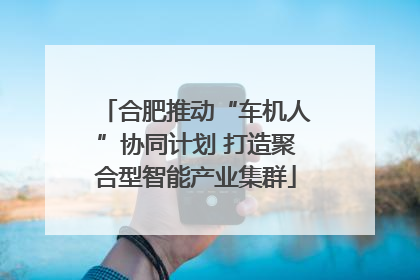 合肥推动“车机人”协同计划 打造聚合型智能产业集群