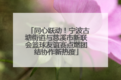 同心跃动！宁波古塘街道与慈溪市新联会篮球友谊赛点燃团结协作新热度