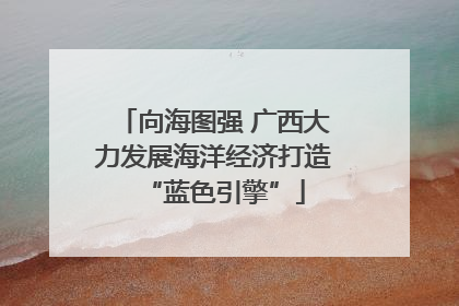 向海图强 广西大力发展海洋经济打造“蓝色引擎”