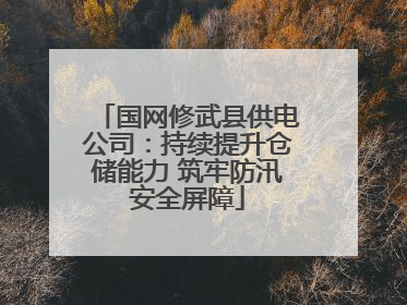 国网修武县供电公司：持续提升仓储能力 筑牢防汛安全屏障