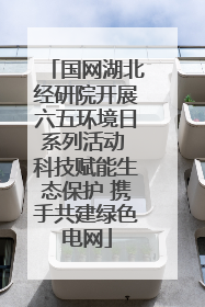 国网湖北经研院开展六五环境日系列活动 科技赋能生态保护 携手共建绿色电网