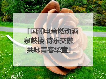 国潮电音燃动酒泉鼓楼 诗乐交融共咏青春华章
