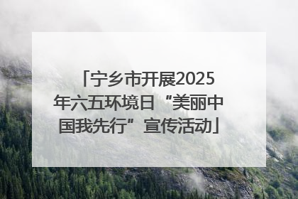 宁乡市开展2025年六五环境日“美丽中国我先行”宣传活动