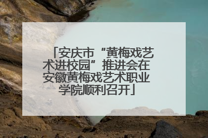 安庆市“黄梅戏艺术进校园”推进会在安徽黄梅戏艺术职业学院顺利召开