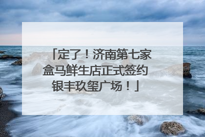 定了！济南第七家盒马鲜生店正式签约银丰玖玺广场！
