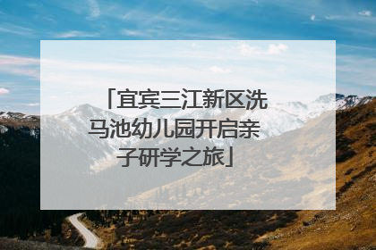 宜宾三江新区洗马池幼儿园开启亲子研学之旅